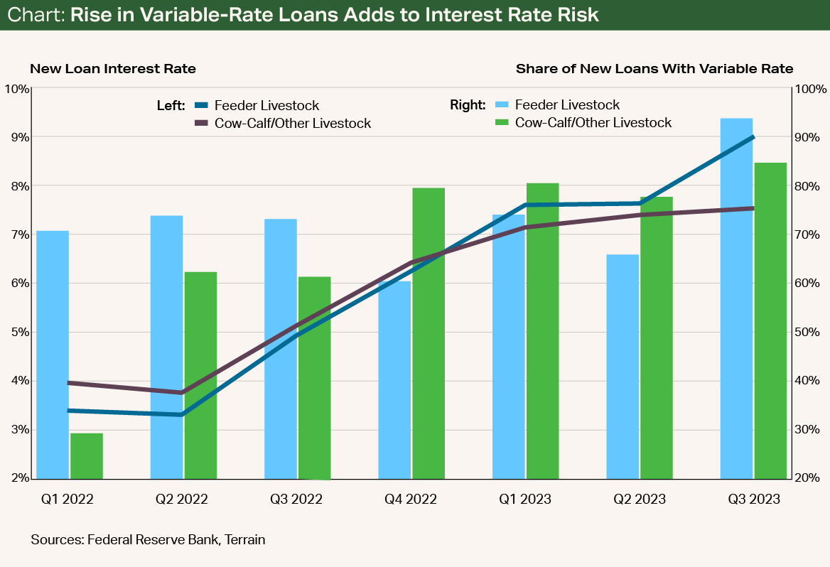 Chart - Rise in Variable-Rate Loans Adds to Interest Rate Risk Chart - Rise in Variable-Rate Loans Adds to Interest Rate Risk